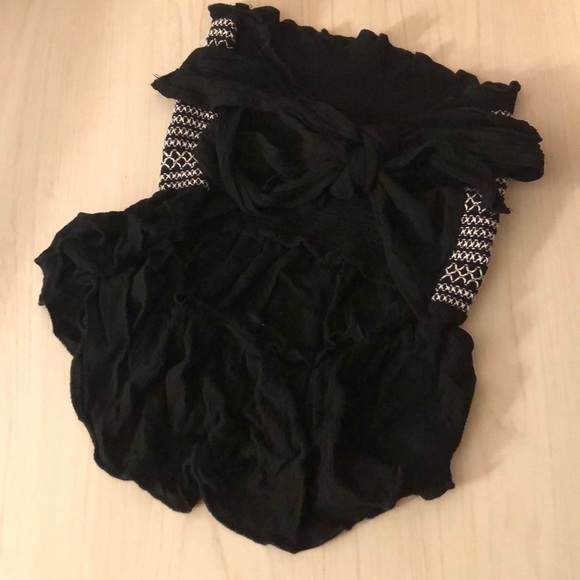 LA hearts strapless smocked tie back - Picture 4 of 6